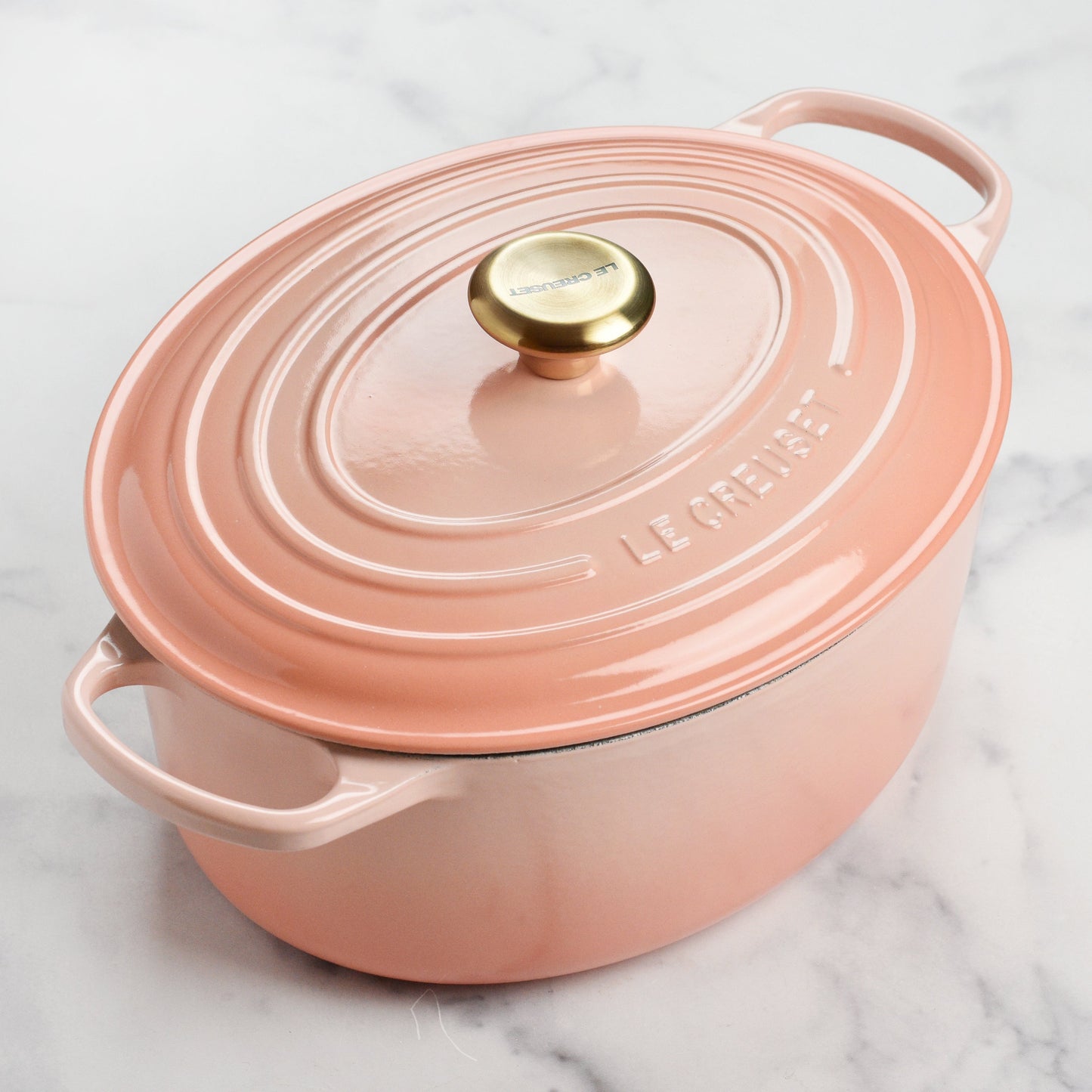 Signature Cast Iron 6.75-quart Peche Oval Dutch Oven