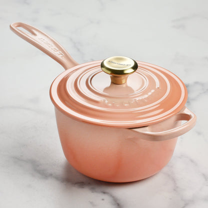 Signature Cast Iron 1.75-quart Peche Saucepan