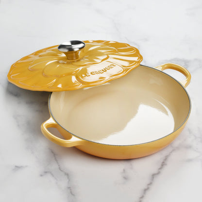 Signature Cast Iron 2.25-quart Honey Petal Braiser