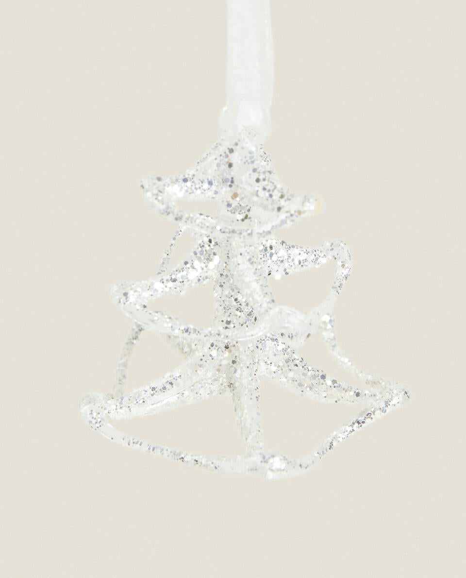 GLASS CHRISTMAS TREE DECORATION