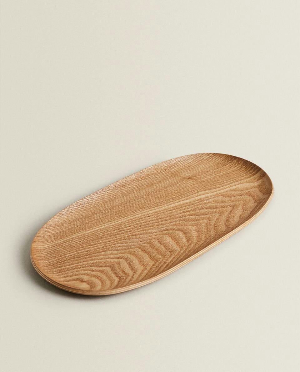 OVAL WOODEN TRAY