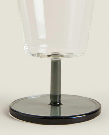 BOROSILICATE GLASS WITH COLOURED STEM