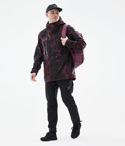 Outdoor Jacket For Men Paint Burgundy