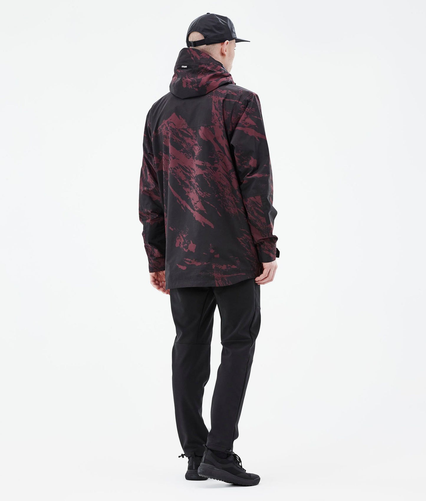 Outdoor Jacket For Men Paint Burgundy