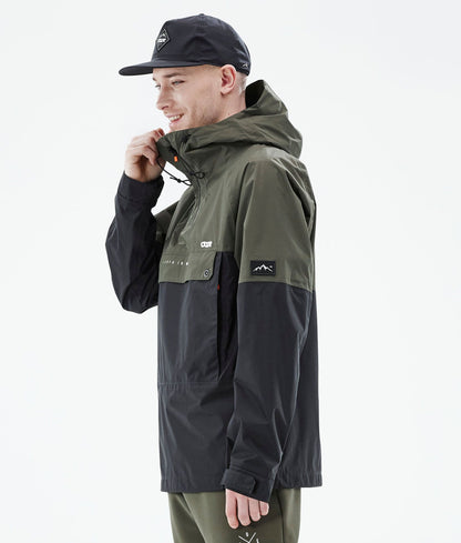 Outdoor Jacket For Men Olive Green/Black