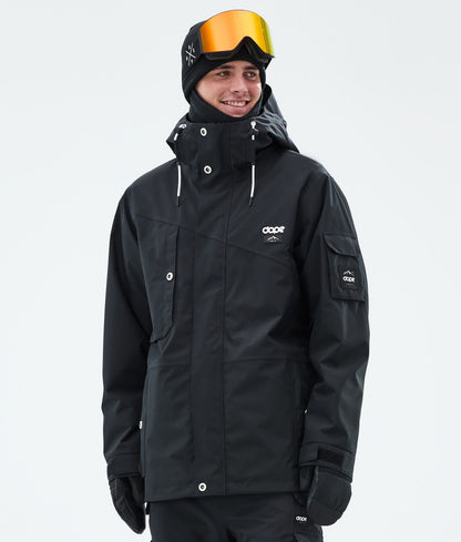 Snowboard Jacket For Men Black