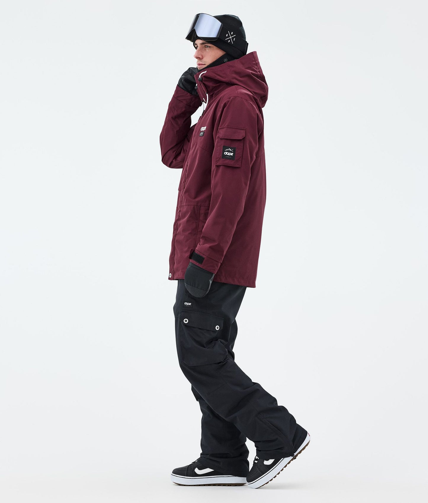 Snowboard Jacket For Men Burgundy
