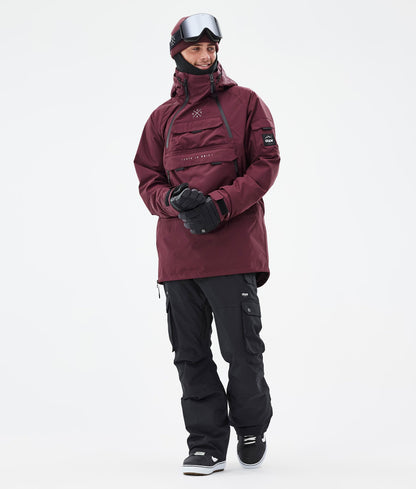 Snowboard Jacket For Men Burgundy