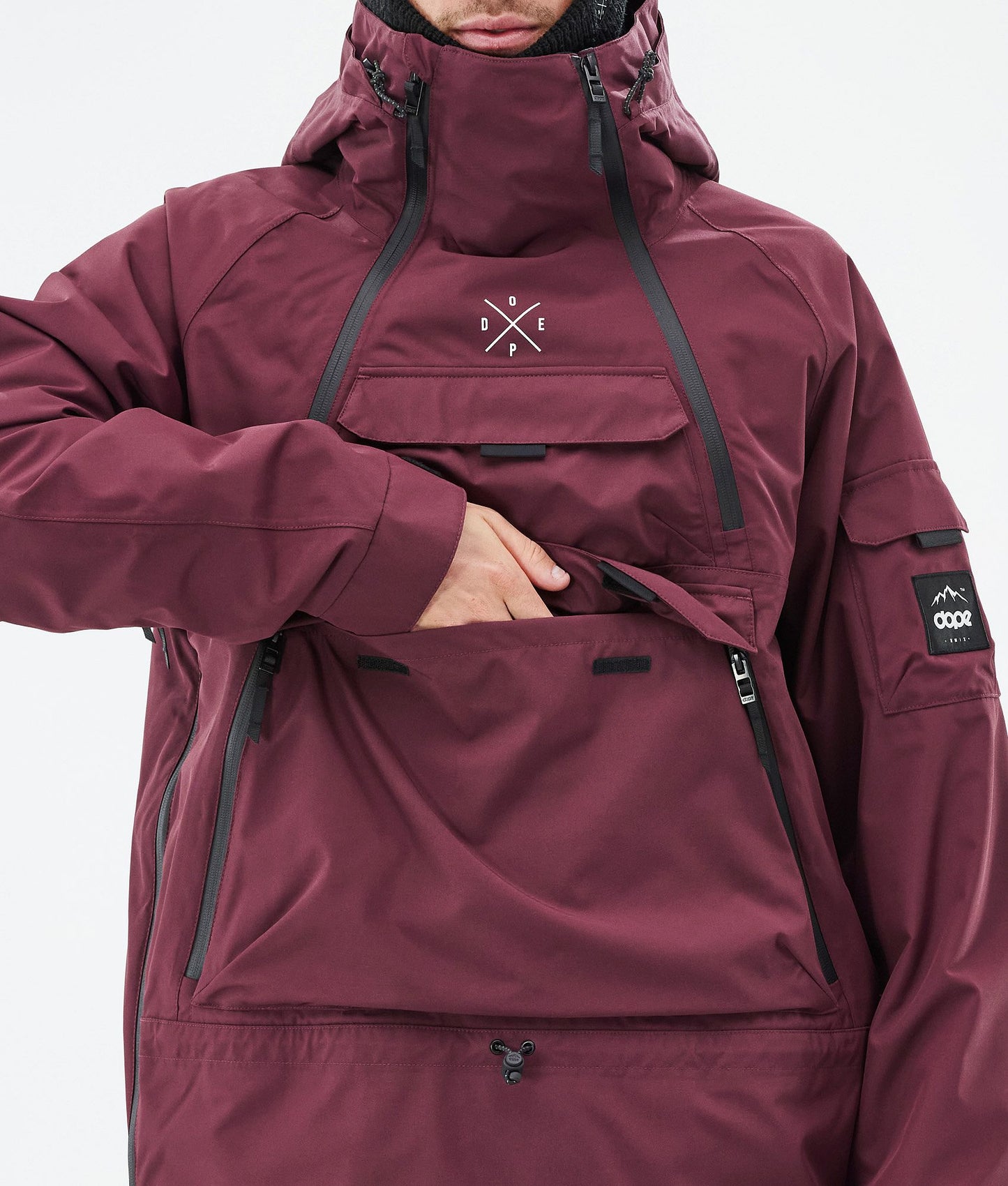 Snowboard Jacket For Men Burgundy
