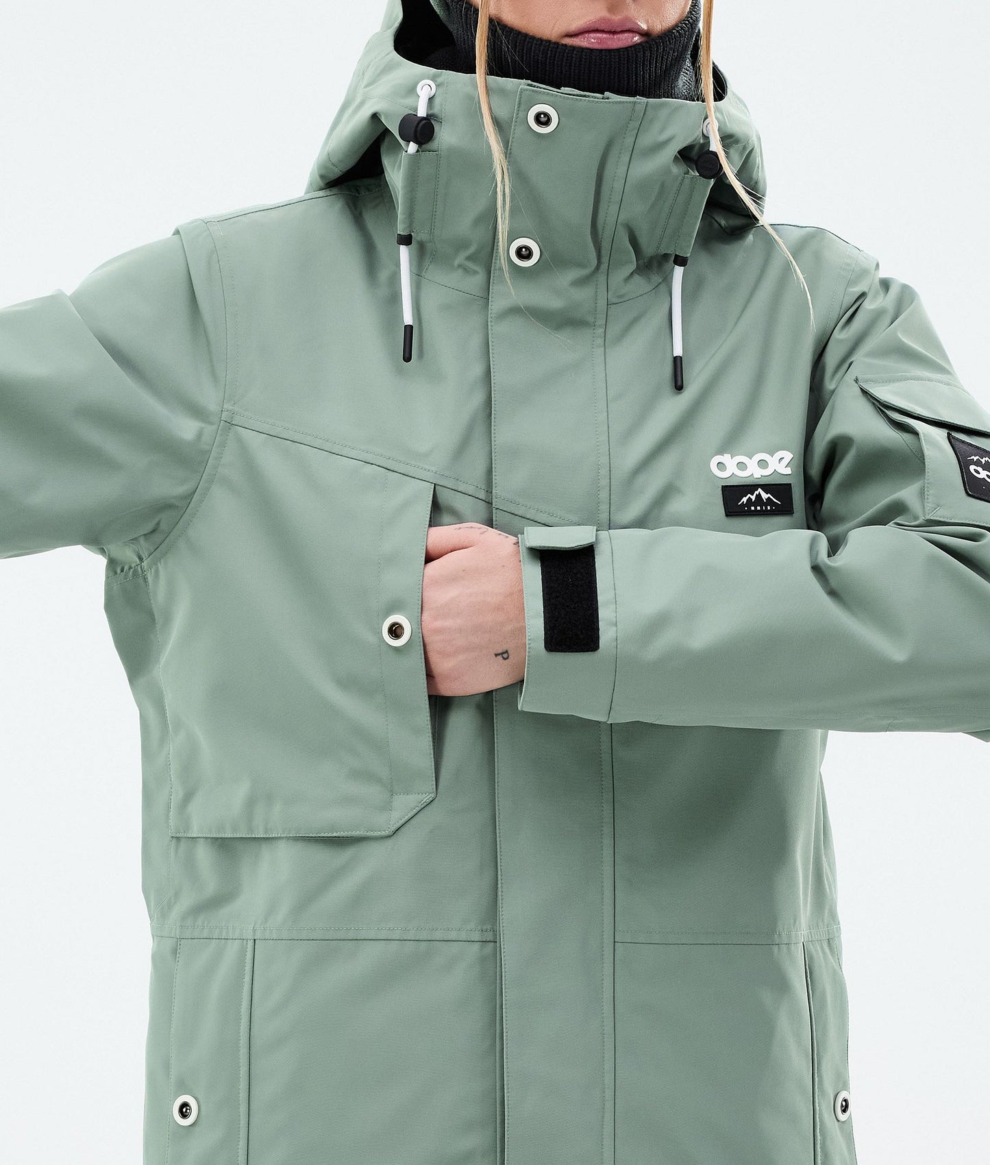 Snowboard Jacket For Women Faded Green