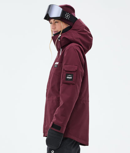 Snowboard Jacket For Women Burgundy
