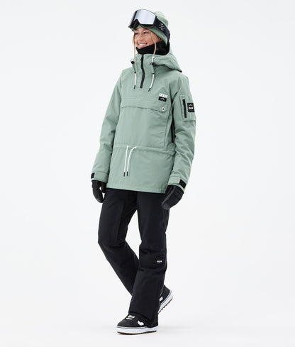 Snowboard Jacket For Women Faded Green