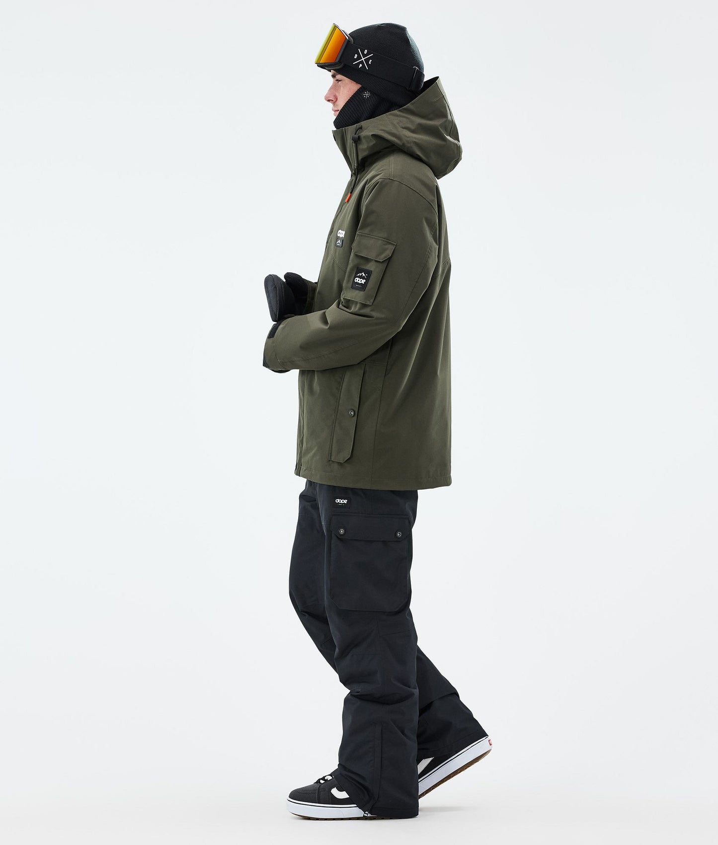 Snowboard Jacket For Men Olive Green
