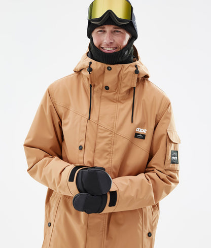 Snowboard Jacket For Men Khaki Yellow