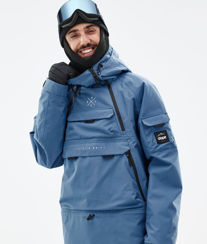 Snowboard Jacket For Men Blue Steel