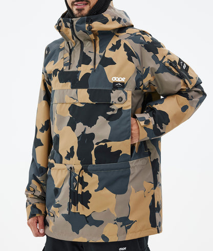 Snowboard Jacket For Men Walnut Camo