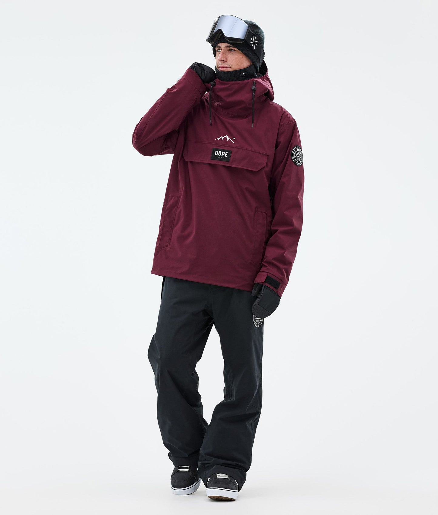 Snowboard Jacket For Men Burgundy