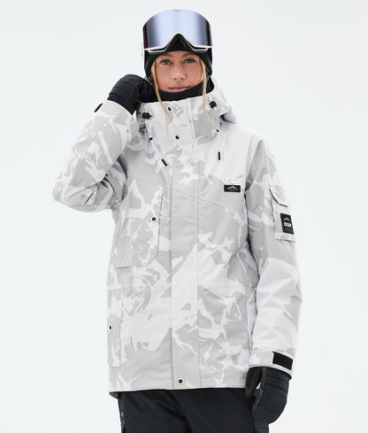 Snowboard Jacket For Women Grey Camo