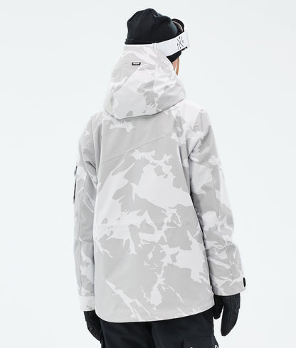 Snowboard Jacket For Women Grey Camo