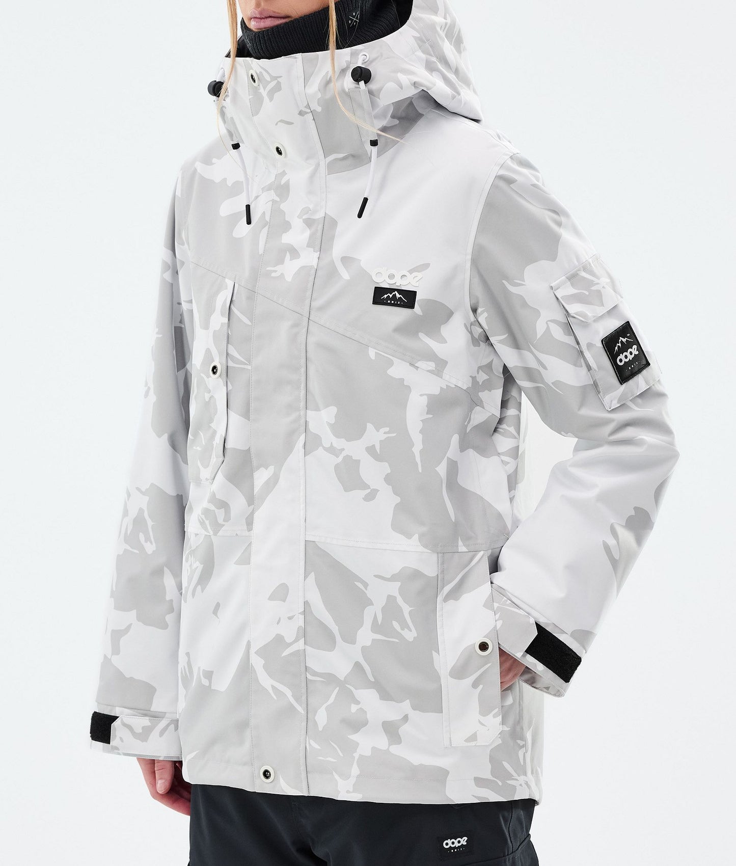 Snowboard Jacket For Women Grey Camo