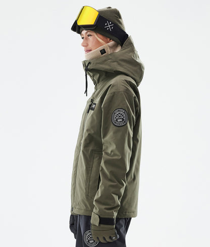Snowboard Jacket For Women Olive Green
