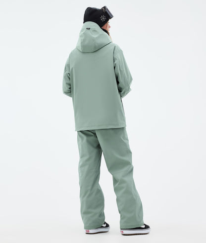 Snowboard Jacket For Women Faded Green