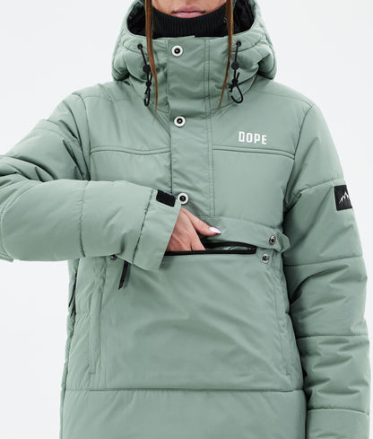 Snowboard Jacket For Women Faded Green