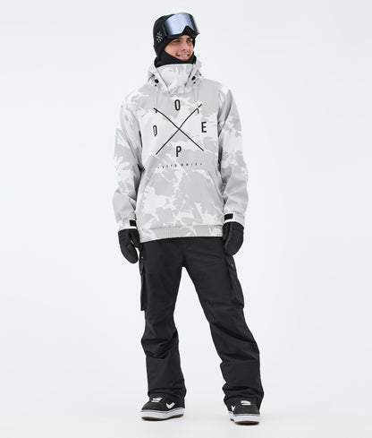 Snowboard Jacket For Men 2X-Up Grey Camo