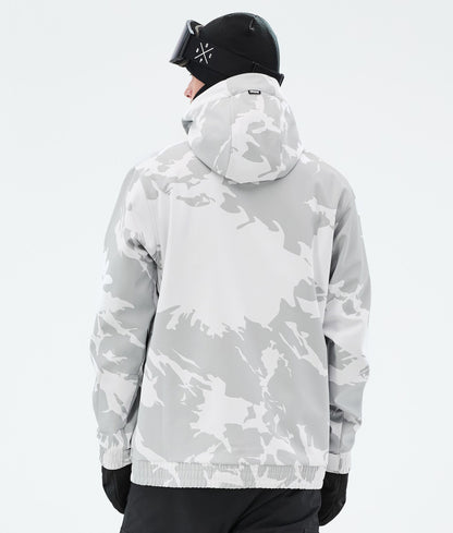 Snowboard Jacket For Men 2X-Up Grey Camo