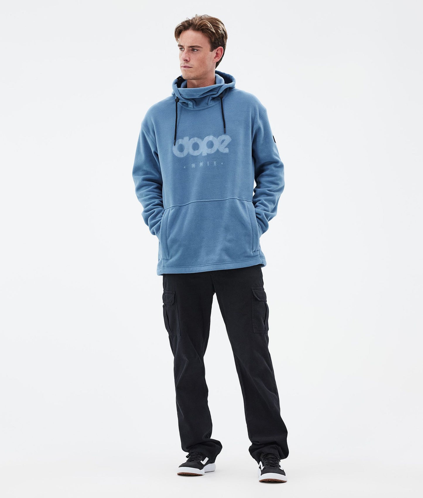 Fleece Hoodie For Men Blue Steel