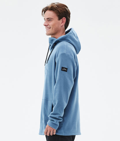 Fleece Hoodie For Men Blue Steel
