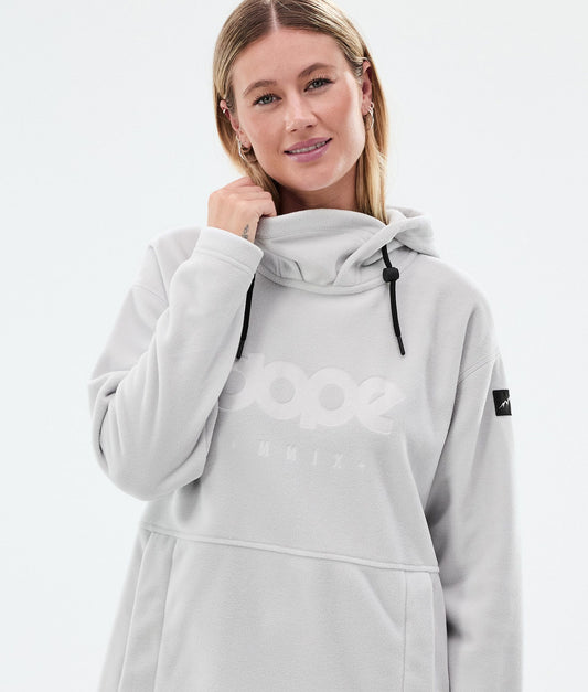 Fleece Hoodie For Women Light Grey