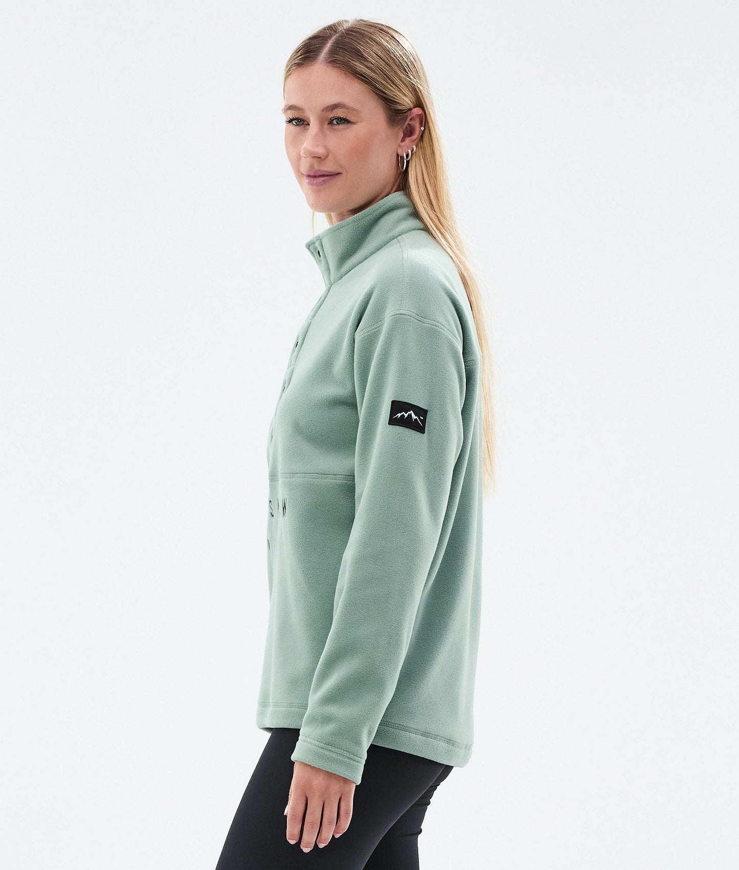 Fleece Sweater For Women Faded Green