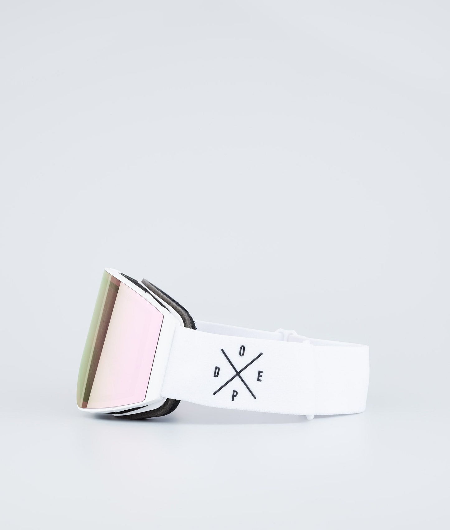 Ski Goggles White W/White Champagne Mirror