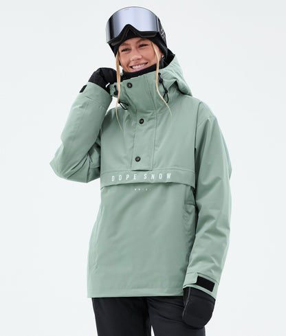 Snowboard Jacket For Women Faded Green