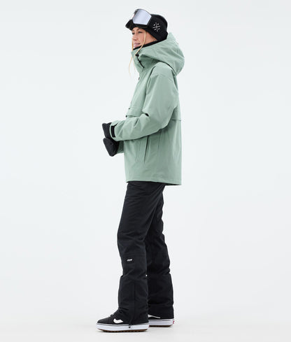 Snowboard Jacket For Women Faded Green