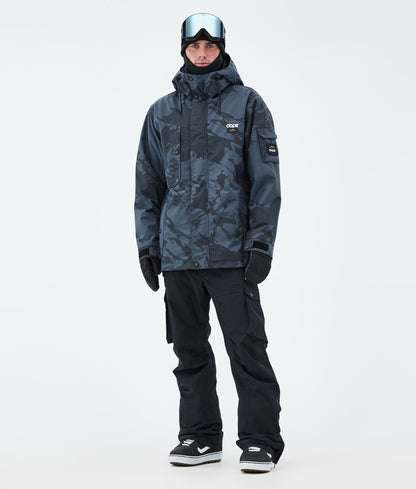 Snowboard Jacket For Men Metal Blue Camo