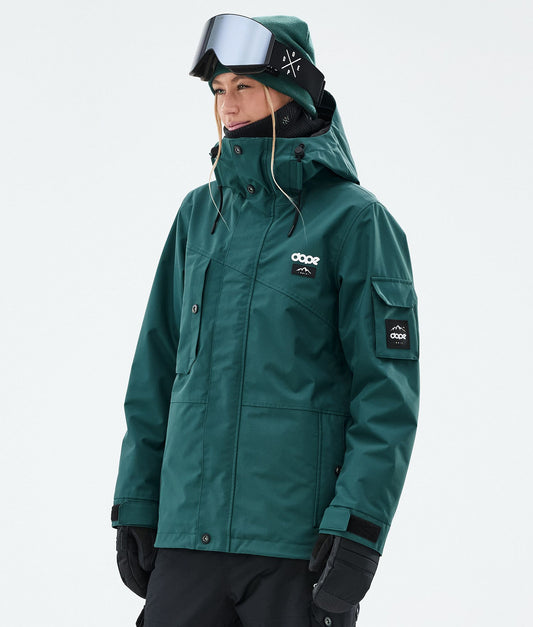 Snowboard Jacket For Women Bottle Green