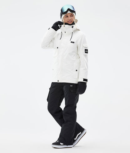 Snowboard Jacket For Women Old White