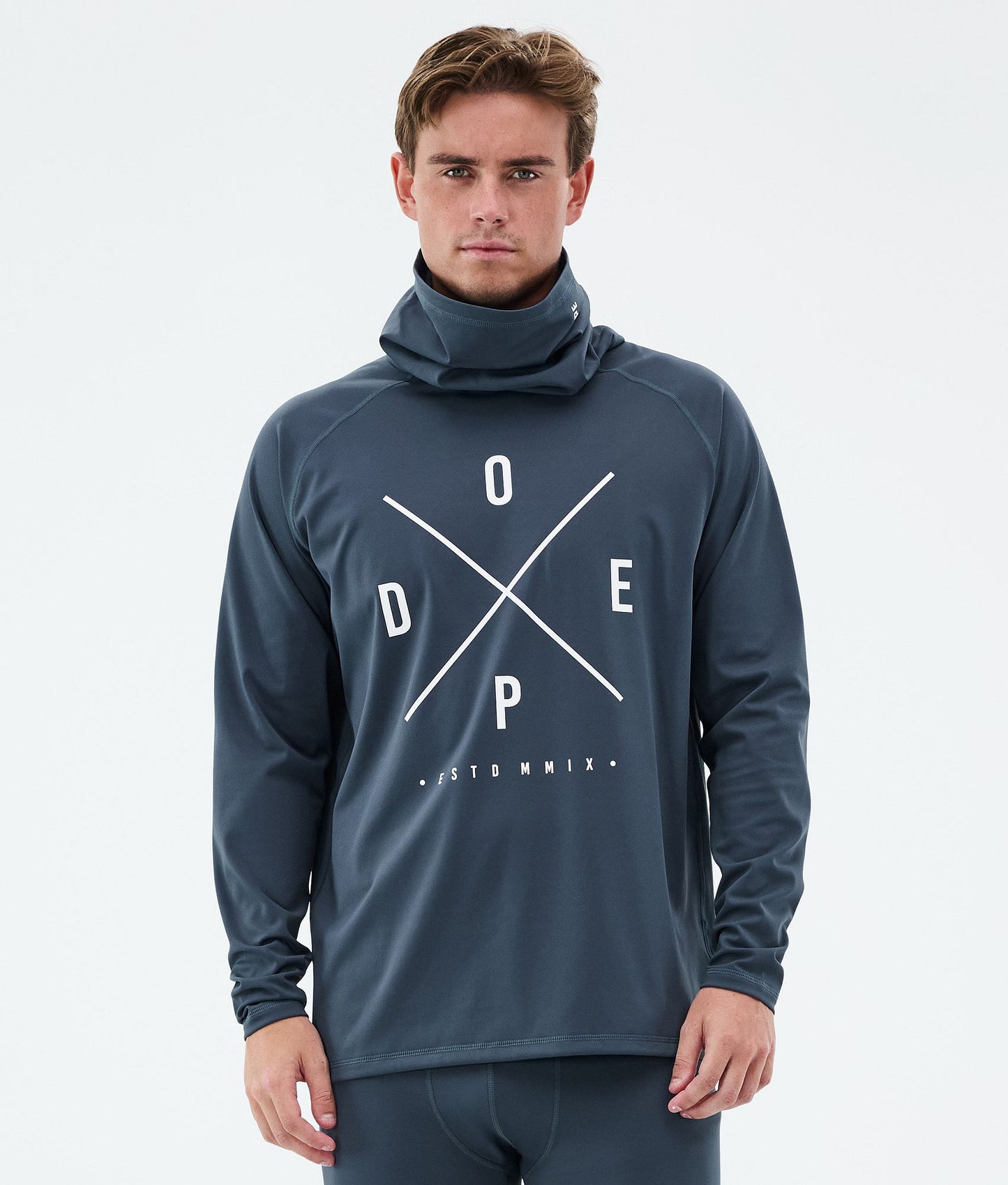 Base Layer Top For Men 2X-Up Metal Blue