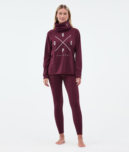 Base Layer Top For Women 2X-Up Burgundy
