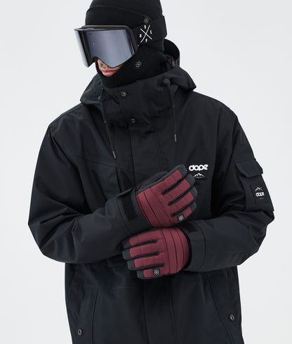 Ski Gloves Burgundy