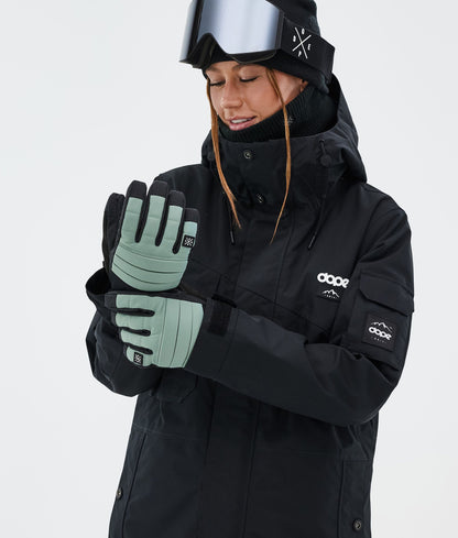 Ski Gloves Faded Green
