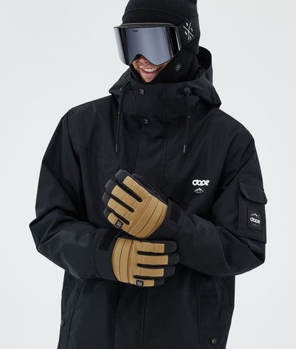 Ski Gloves Gold