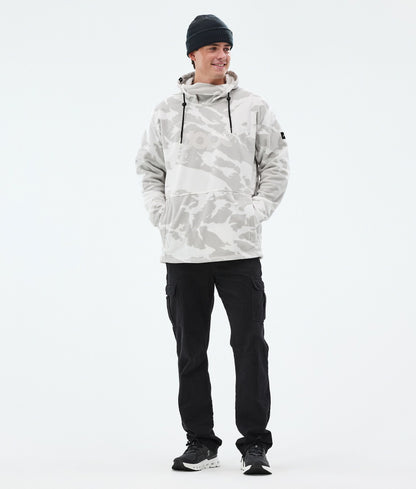 Fleece Hoodie For Men Grey Camo