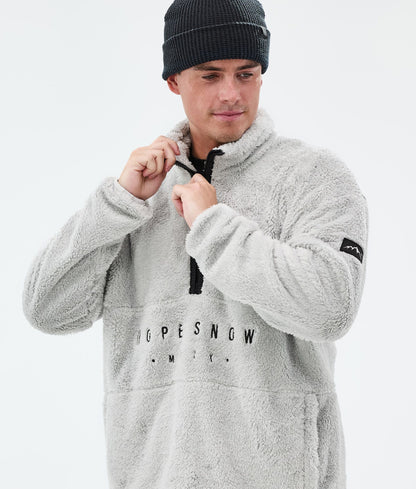 Fleece Sweater For Men Light Grey