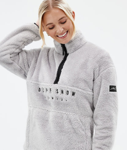 Fleece Sweater For Women Light Grey
