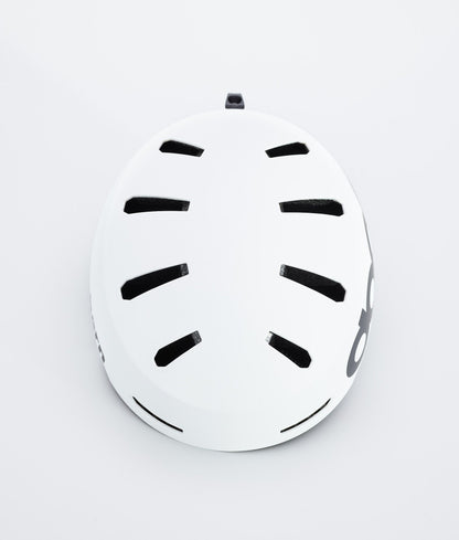 Ski Helmet Classic Matte White w/ Black
