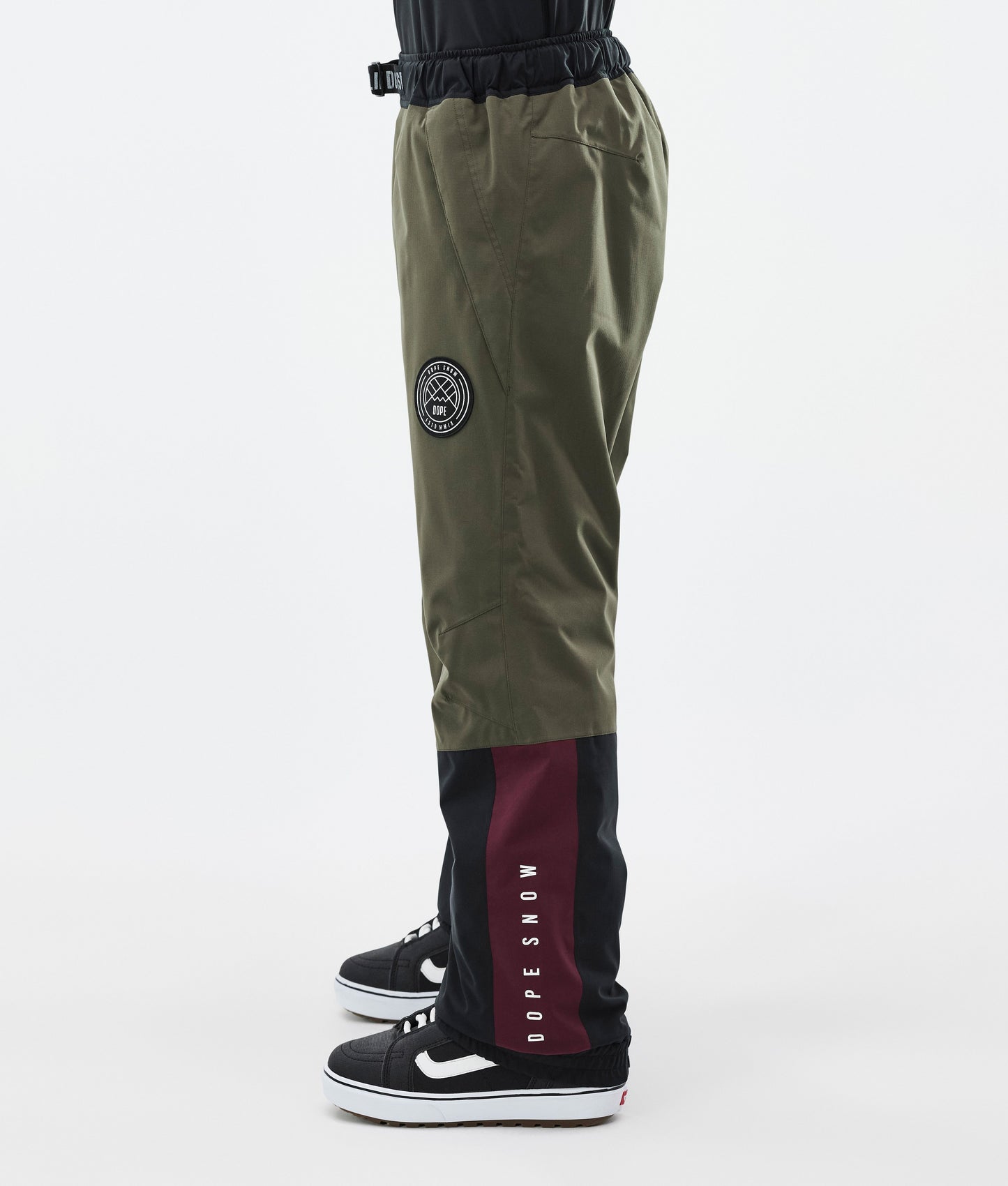 Snowboard Pants For Men OIive Green/Burgundy/Metal Blue/Black