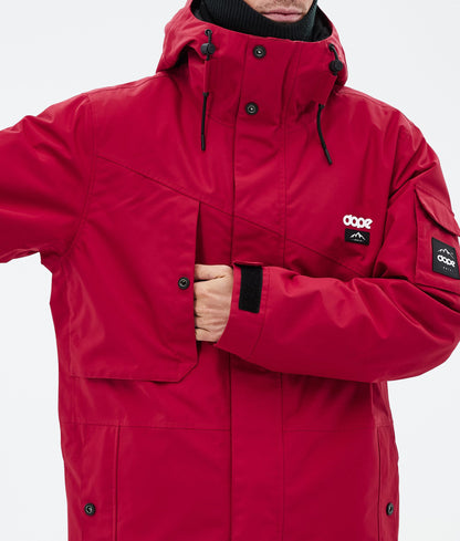 Snowboard Jacket For Men Deep Red